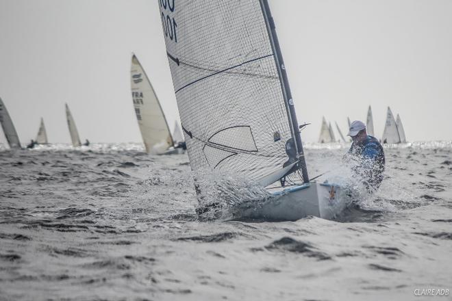 Day 1 of the Finn World Masters in Barbados ©  Claire ADB